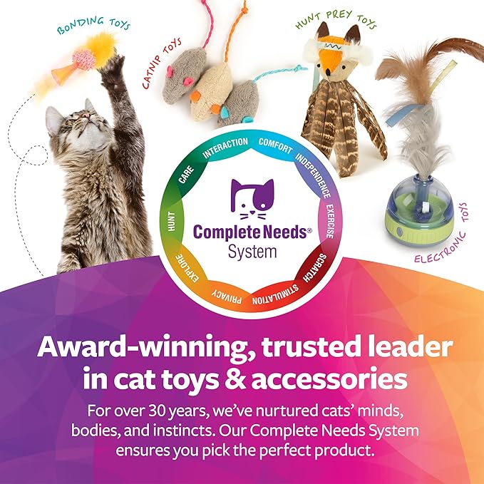 SmartyKat Chickadee Chirp Electronic Sound Cat Toy, Contains Catnip, Battery Powered - Light Brown, One Size