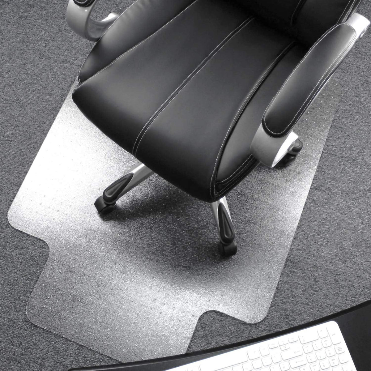 Floortex® Exclusive Ultimat® Polycarbonate Lipped Chair Mat for Carpets up to 1/2" - 48 x 53