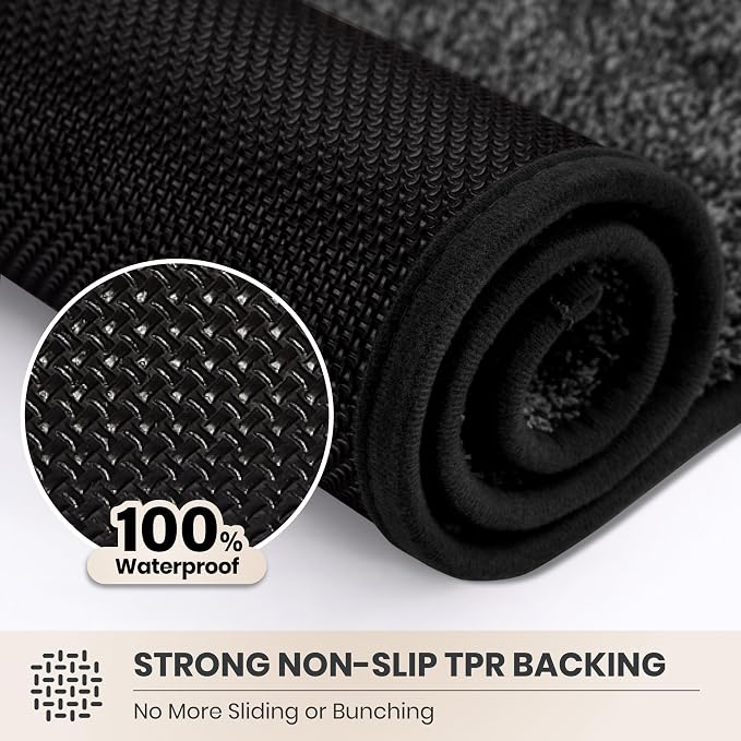 PURRUGS Dirt Trapping Door Mat 24" x 84", Non-Slip Machine Washable Entryway Rug