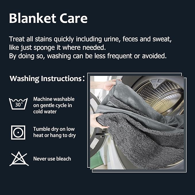 Kritter Planet Waterproof Bed Blanket, Soft and Washable Absorbent Blanket Pad, Leak-Proof Blanket Cover for Couch, Sofa, Bed