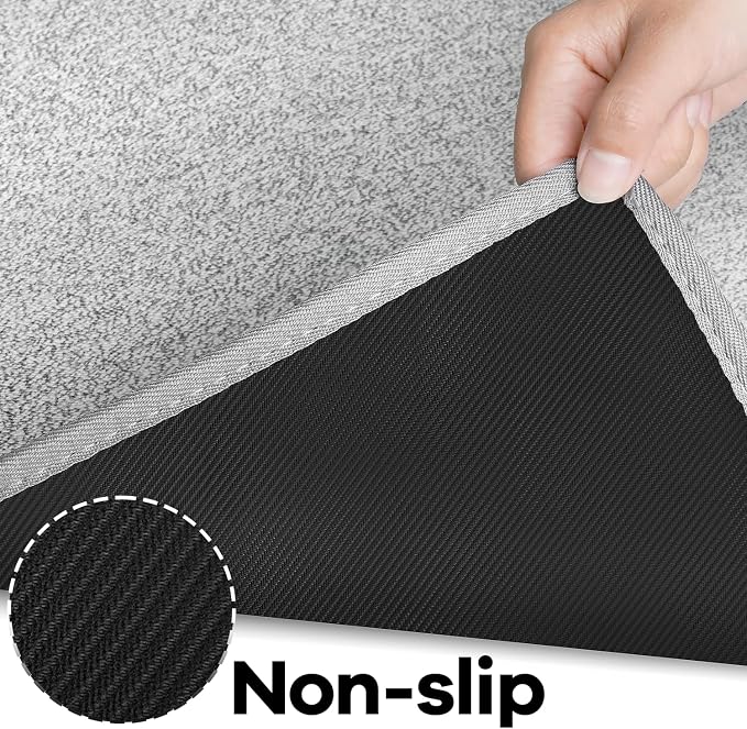 AREDO Door mat with Non Slip Rubber Backing, Washable Soft Floor Carpet