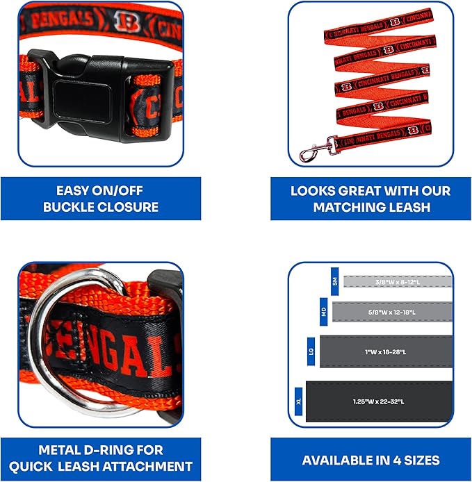 Cincinnati Bengals Satin Collar