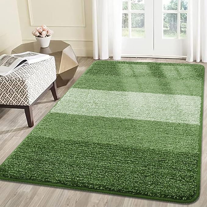 Kitinjoy Indoor Outdoor Door Mat, 59x36 Non-Slip Absorbent Dirt Trapper