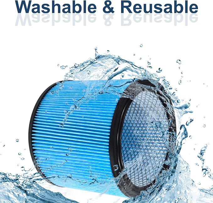 HQRP High Efficiency H13 HEPA Cartridge Filter 2-pack Replacement