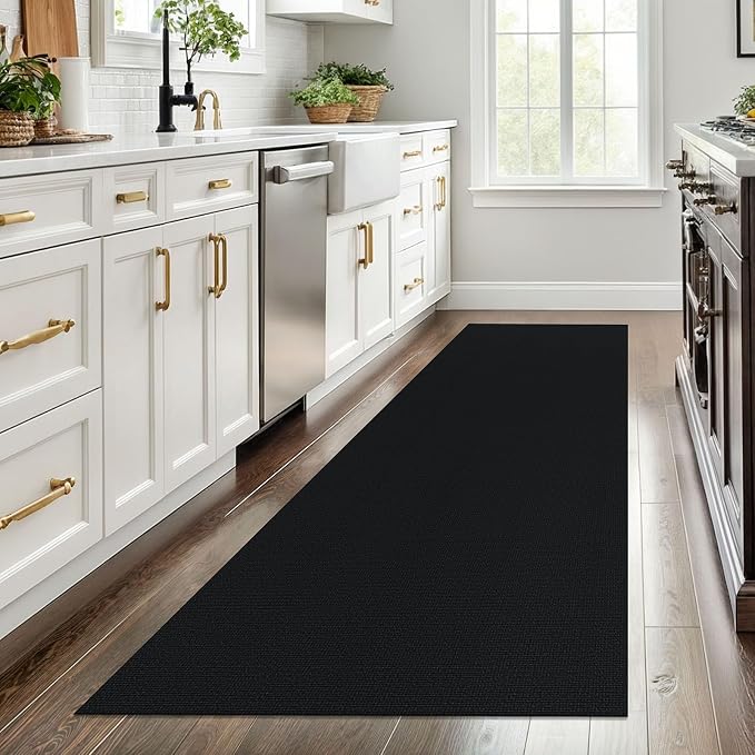 EARTHALL Washable Runner Rug 3x8 Ft Non Slip Runners
