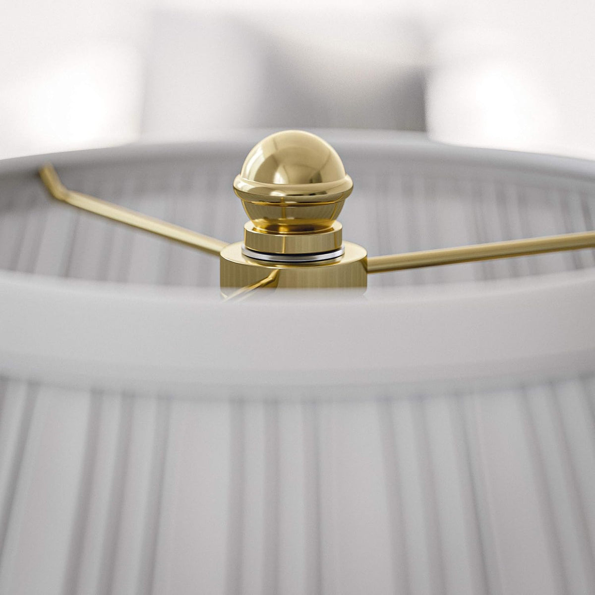 Kenroy Home Classic Swing Arm Swing Arm Desk Lamp with Polished Brass Finish, Classic Style, 16" Height, 16" Width, 12.5" Depth