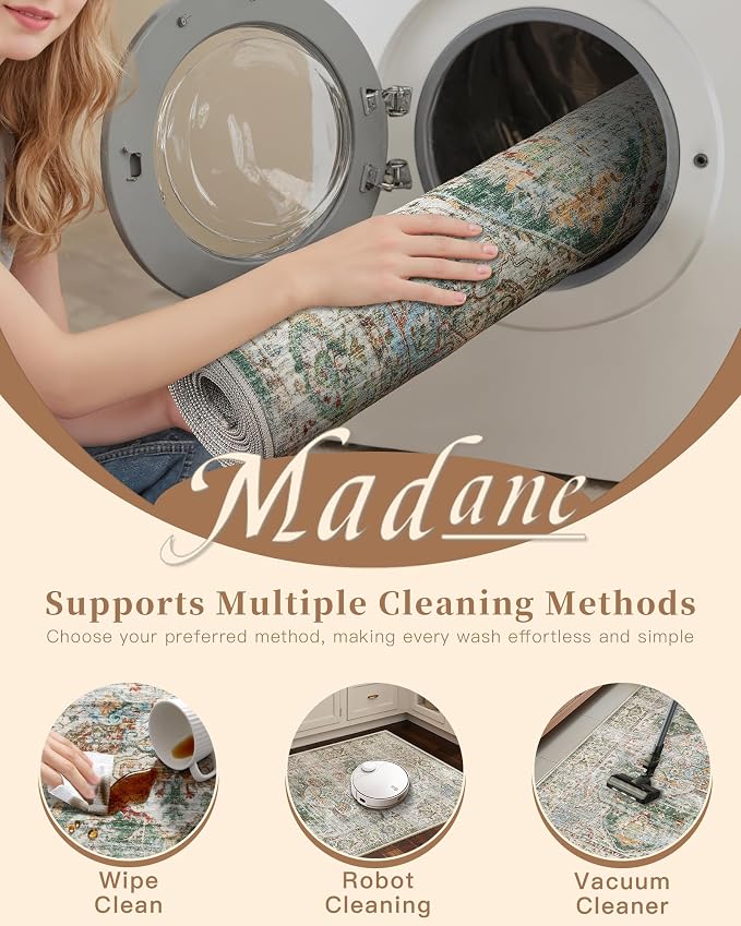 Madane Washable Runner Rug