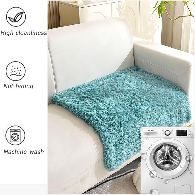 Washable Dog Blankets for Bed Sofa Car Seat, Warm Sleep Cat Mats, Puppies Blankets Pet Throws Dog Bed Covers Anti Scratches Dirty for Furniture Indoor (Pink,100 * 80cm)