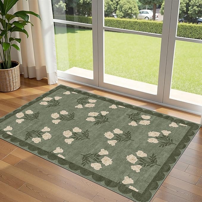 3x5 Floral Entry Rug