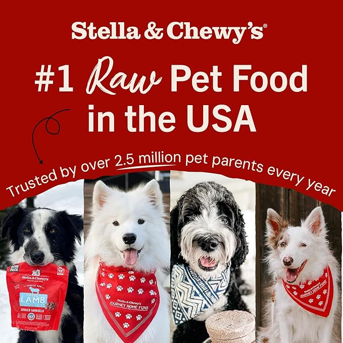 Stella & Chewy's Freeze-Dried Raw Chicken Meal Mixers- Dog Food Topper and Mixer - Made with 95% Cage-Free Chicken, Organs & Bone - Perfect for Picky Eaters - Grain-Free - 18oz