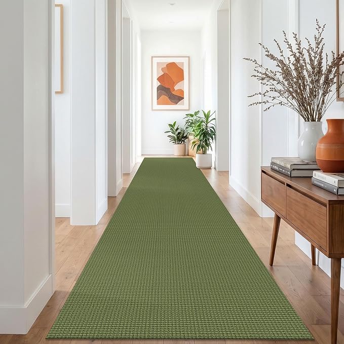 IOHOUZE Washable Exrea Long Hallway Runner Rug 3x16 Non Slip Rubber Backed