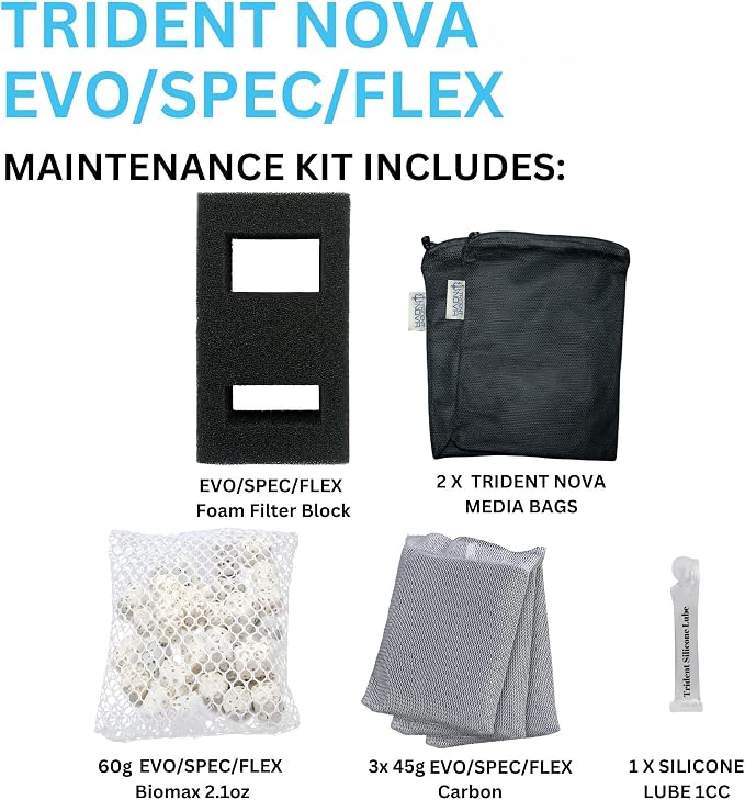 SPEC | EVO | Flex Maintenance & Replacement Filter Media Kit, Including Trident