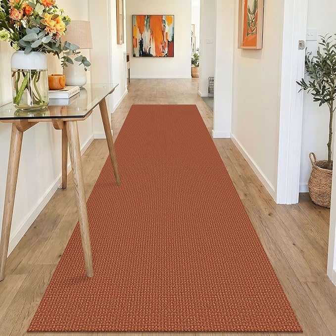 IOHOUZE Washable Runner Rug 3x10 Non Slip Rubber Backed Long Hallway Runner