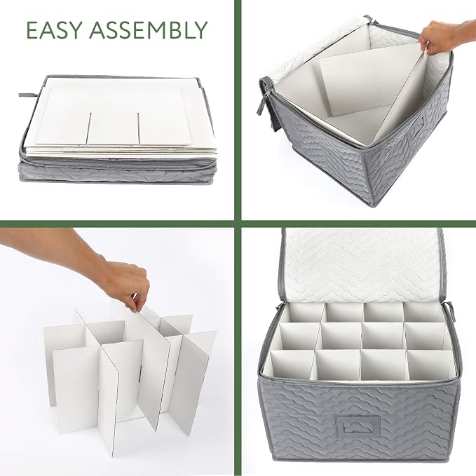 LotFancy Stemware Storage Container