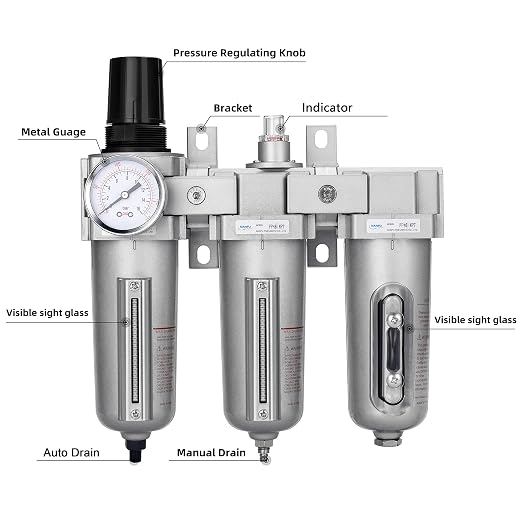 NANPU 3/4" NPT Industrial Grade 3 Stage Air Drying System