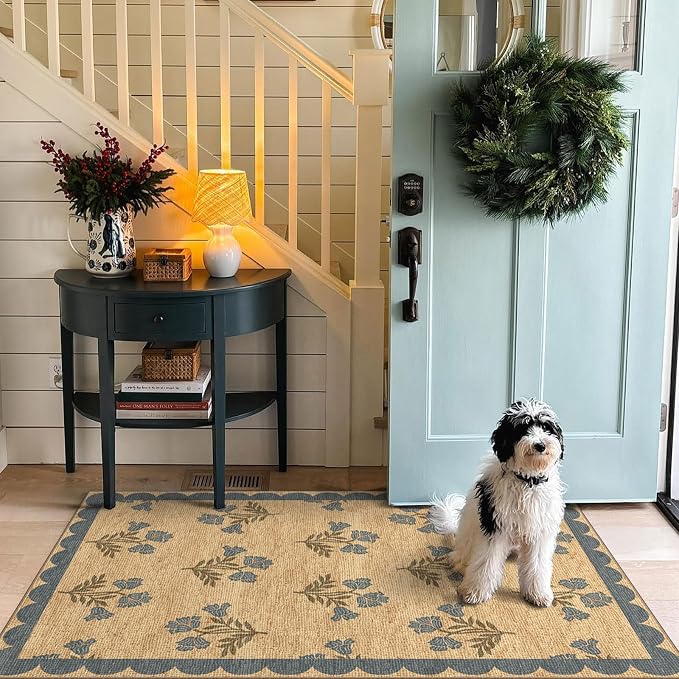 3x5 Floral Entry Rug