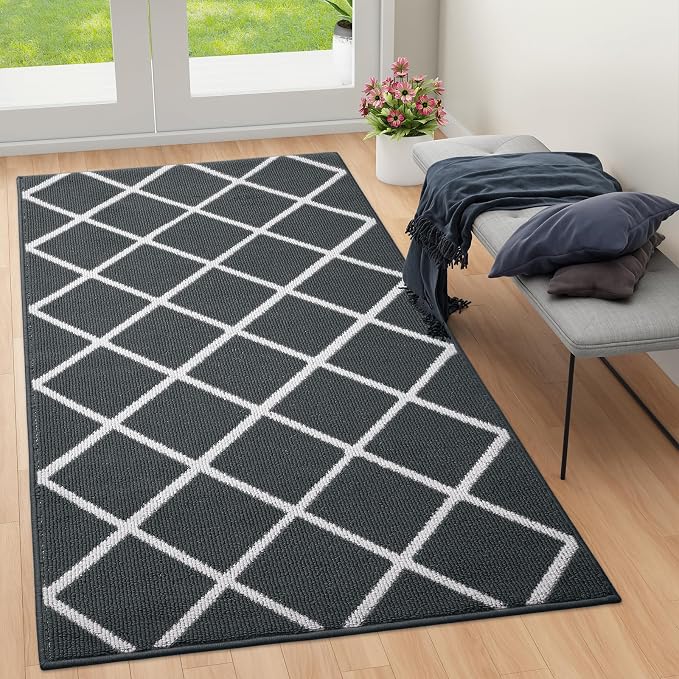 Finchitty Indoor Door Mat, Dirt Resistant and Absorbent, Low-Profile, Washable