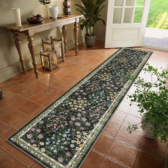 Washable Kitchen Rug Runners for Hallways: 2'x10' Runner Rugs