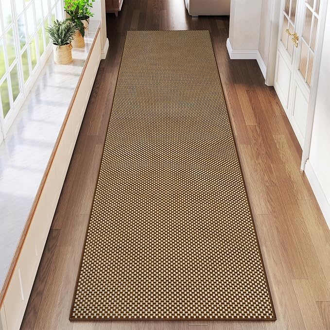 YDKGL 2x8 ft Hallway Runner Rug Extra Long Boho Woven Kitchen Runner Rugs Mat