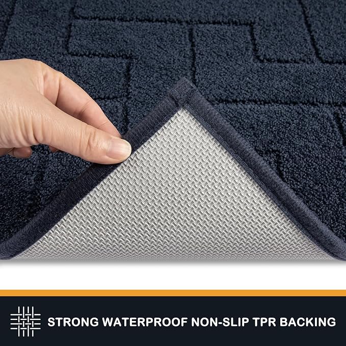 PURRUGS Dirt Trapping Door Mat 32" x 47", Non-Slip Machine Washable Entry Rug