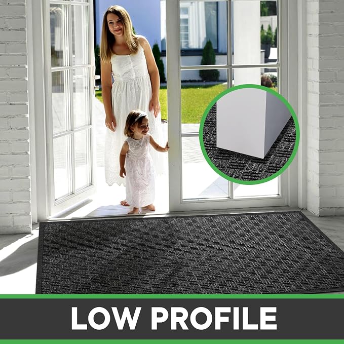 Mibao Front Door Mat, Heavy Duty Durable Welcome Mat