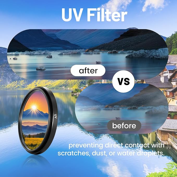 3 Pack Universal Lens Filter Kit 40.5mm