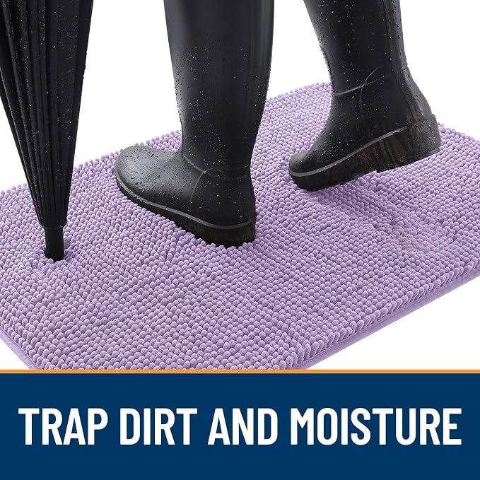 OLANLY Dog Door Mat for Muddy Paws 47x32, Absorbs Moisture and Dirt, Absorbent