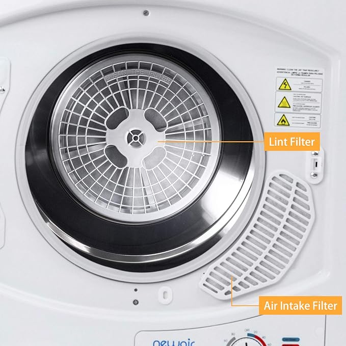 4 Pcs White Universal Cloth Dryer Exhaust Filter,