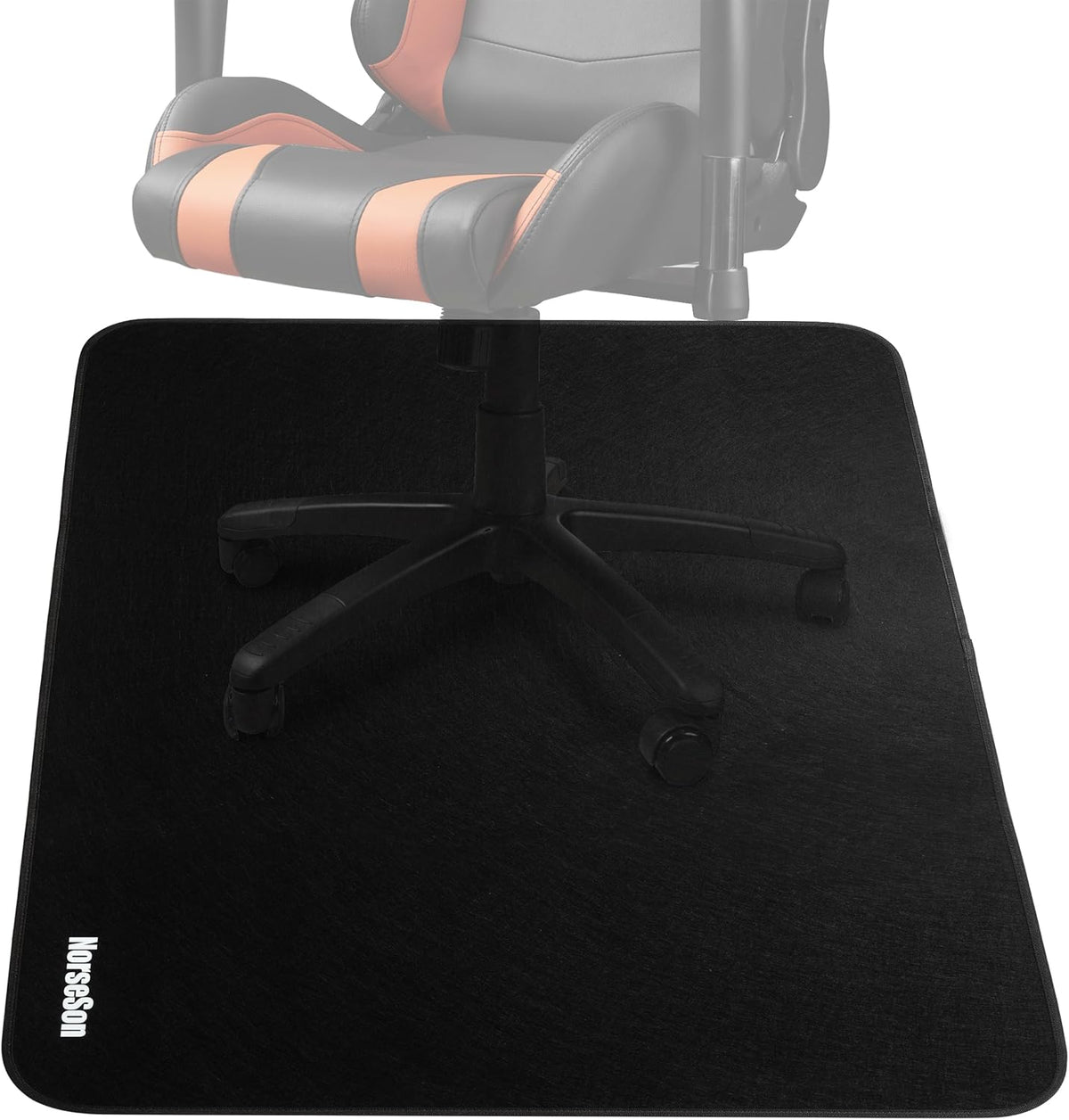 Chair Mat for Carpet, Multi-Surface Grip, Black, 48" x 36"