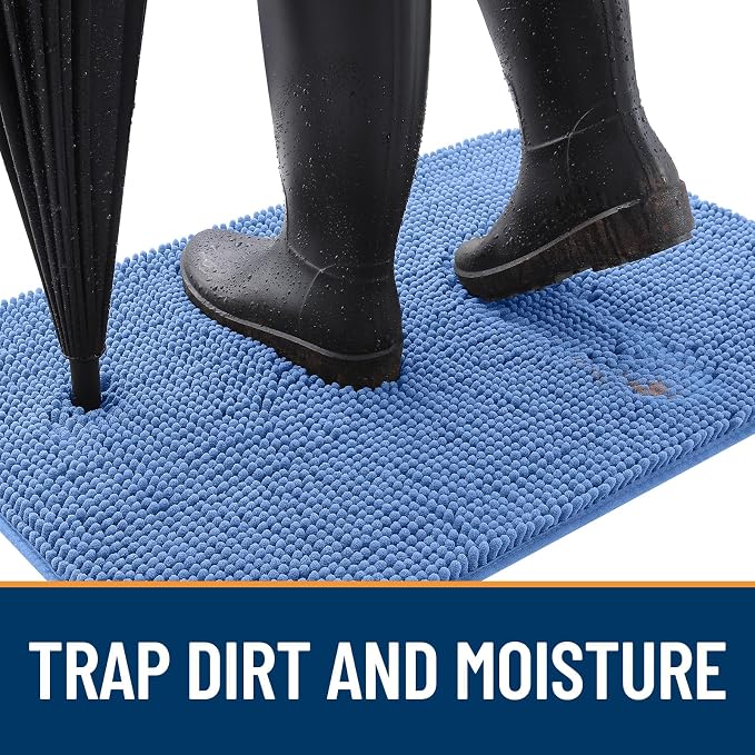 OLANLY Dog Door Mat for Muddy Paws 59x24, Absorbs Moisture and Dirt, Absorbent