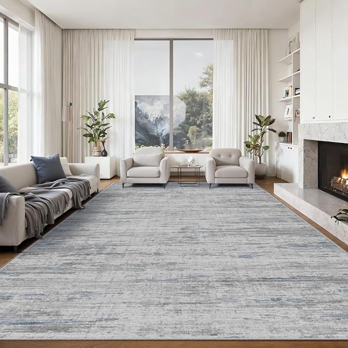 Area Rugs 9x12 for Living Room, Non-Slip Backing Machine Washable Rugs