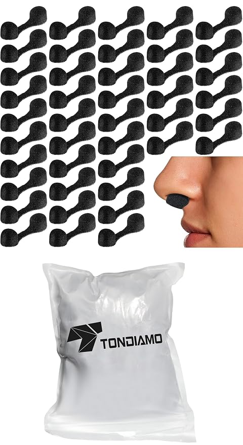 Tondiamo 100 Pieces Nose Plug Filter Disposable Nose Filter Sponge