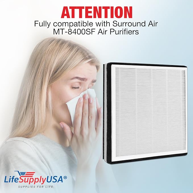 True HEPA + Carbon + Pre-Filter Compatible