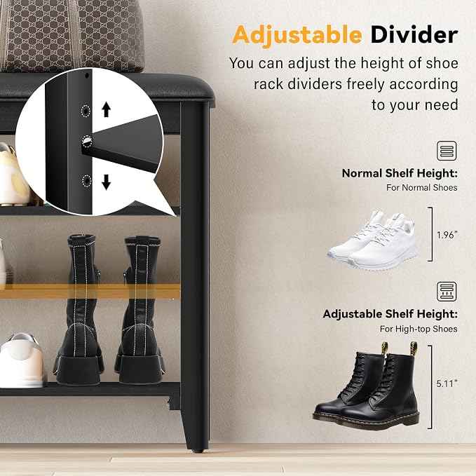 Entryway Shoe Storage Bench
