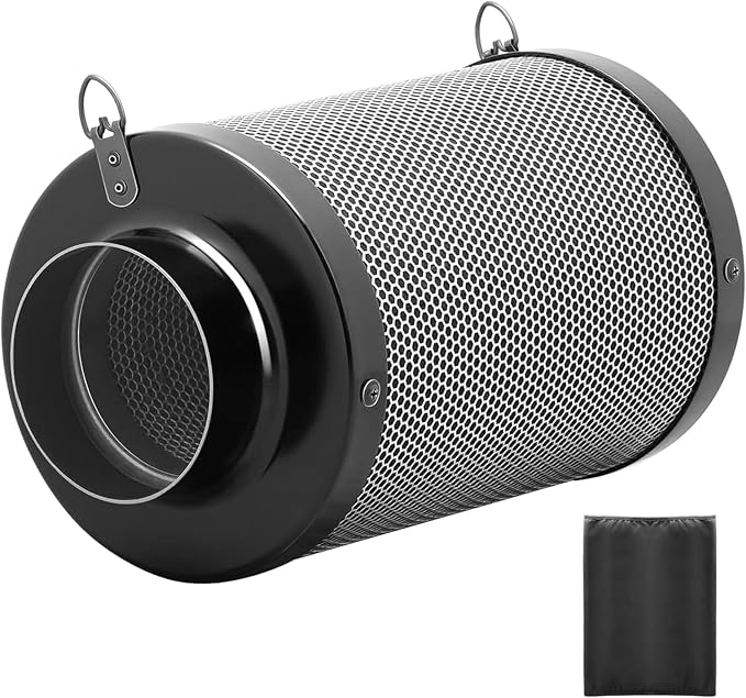 iPower 4" Air Carbon Filter for Inline Duct Fan, Intake and Exhaust Fans