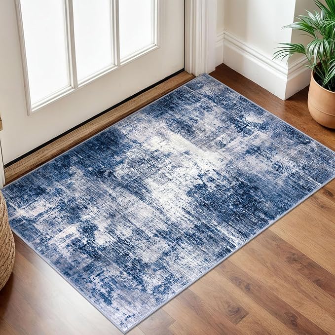 IOHOUZE Small Abstract Area Rug 2x3 Ft Entryway Rugs Washable Door Mat Indoor