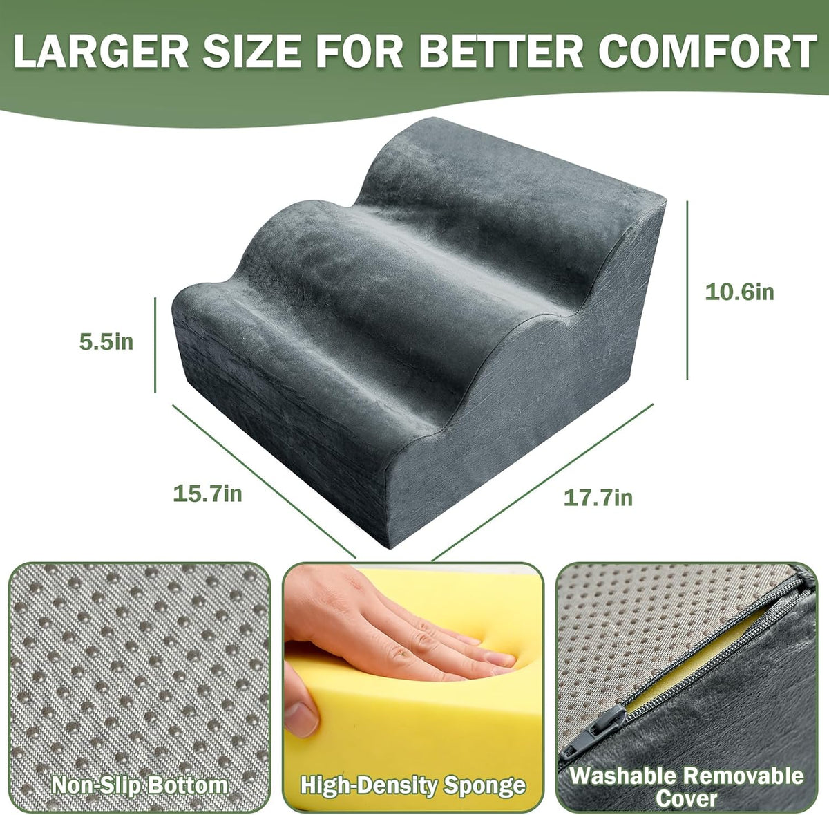 Foot Rest for Under Desk – 3-Layer Multi-Functional Foot Stool
