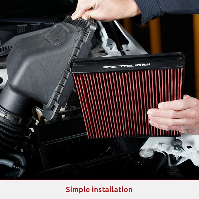 Spectre Universal Clamp-On Air Filter: High Performance, Washable Filter: Round