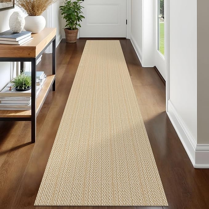 IOHOUZE Washable Runner Rug 2x12 Non Slip Rubber Backed Extra Long Hallway