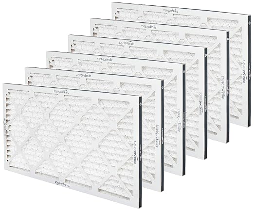 Amazon Basics 14x25x1 Air Filter 6 Pack, MERV 11 AC Furnace Filters