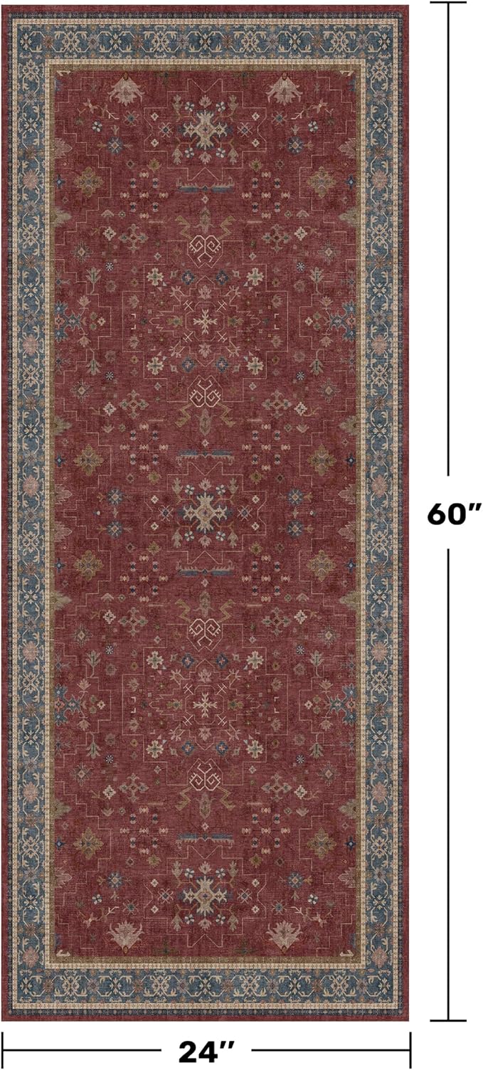 Boho 2x5 Small Kitchen Runners Rugs Non Slip