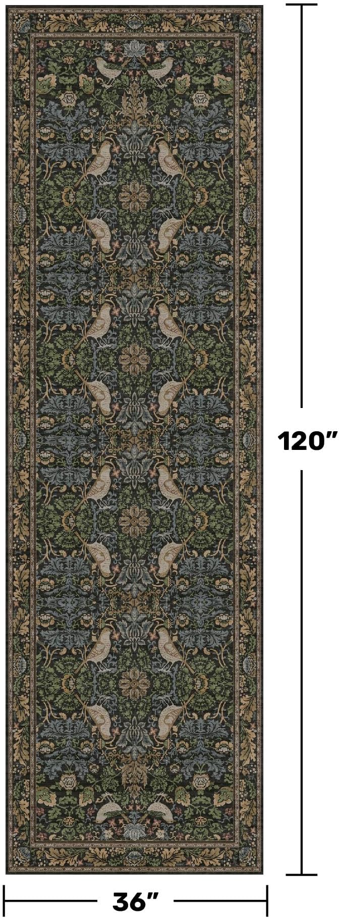 10 ft Long Vintage Runner Rugs for Hallways