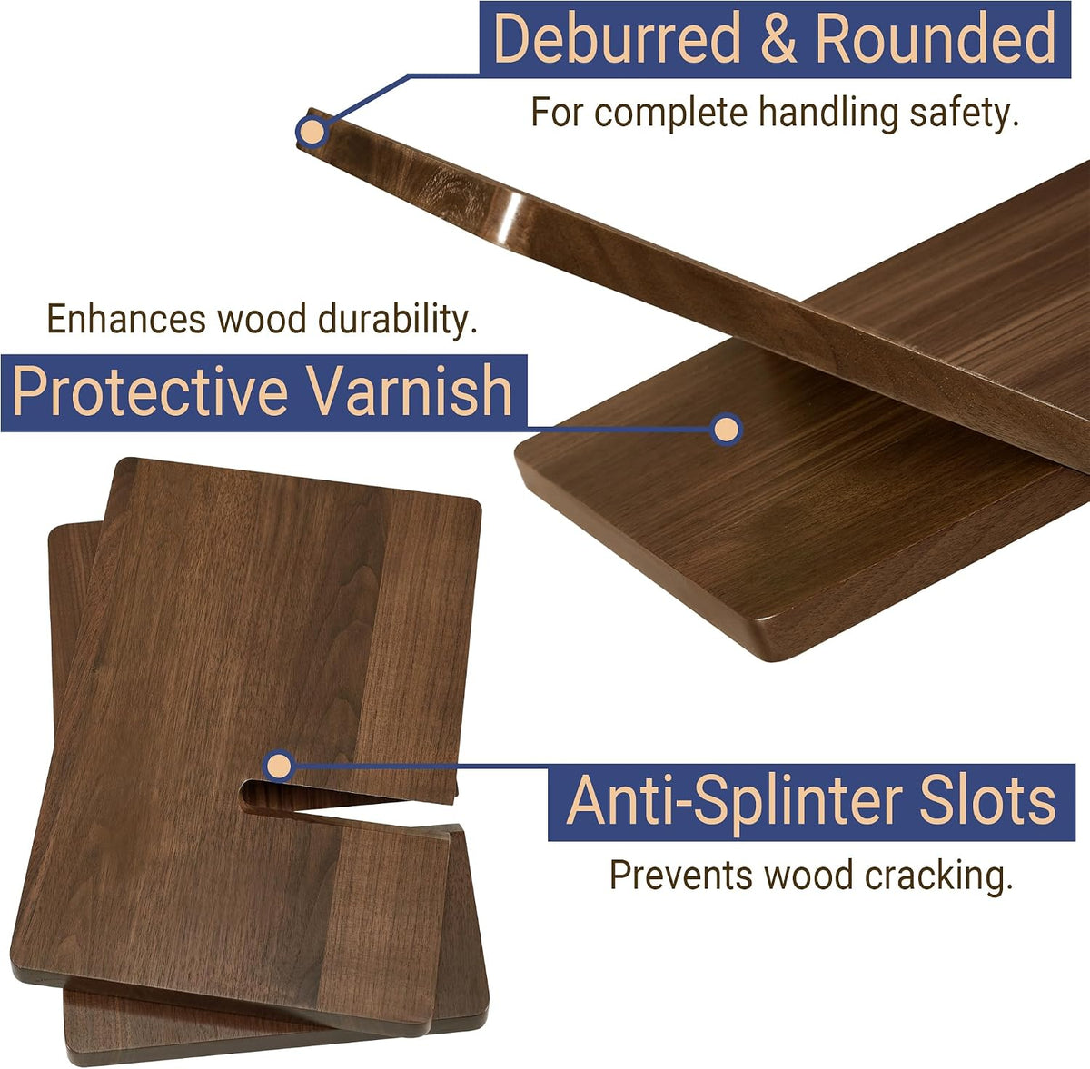 Solid Wooden Book Stand 16" x 9.5" x 6" Extra Large Display Stand