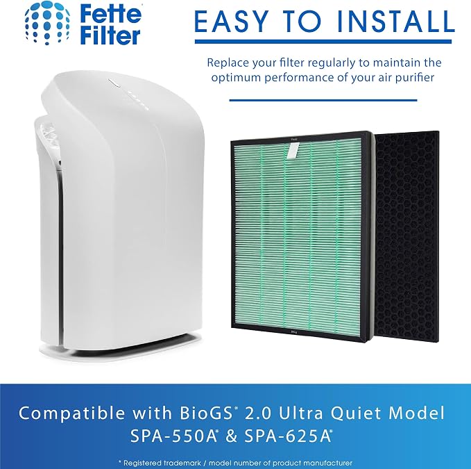 Fette Filter - Air Purifier Replacement Set Compatible