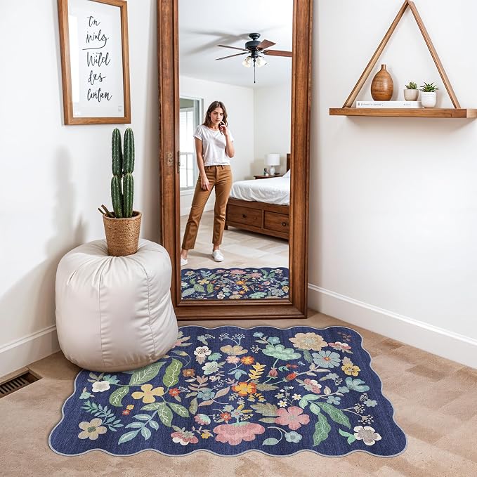 Washable 2x3 Area Rug for Entryway: Easy-Clean Carpet