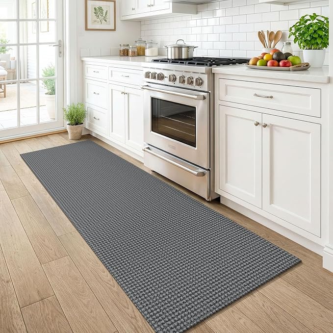 KOZYFLY Runners for Hallways 2x6 ft Washable Kitchen Runner Non Slip Rubber