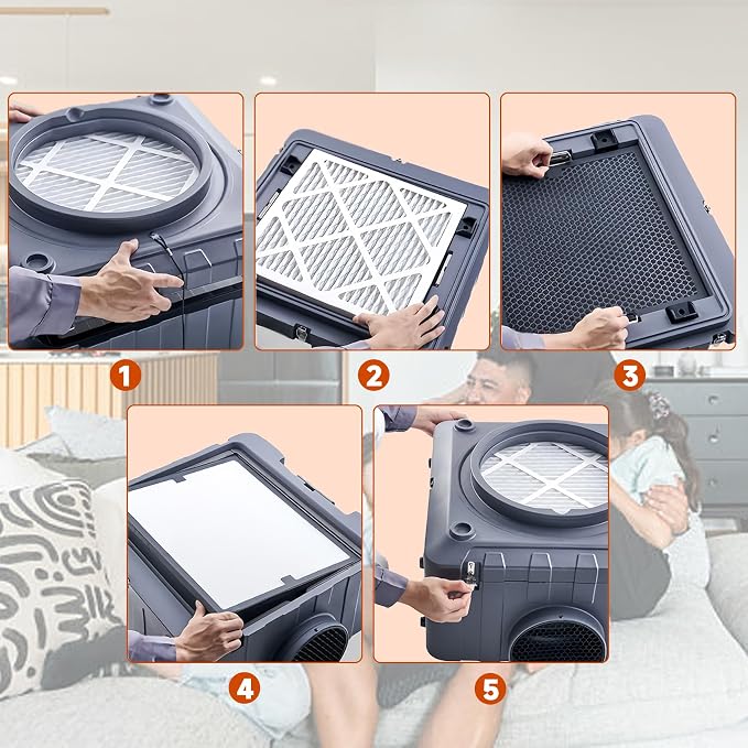 Air Scrubber Carbon Filters Mesh