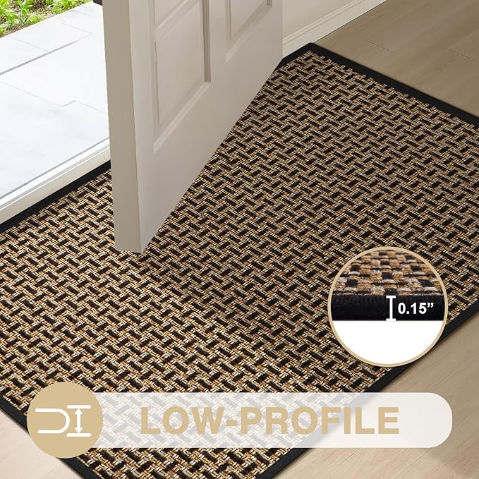 LEKEEPGO Door Mat Indoor Entrance 17"x29", Absorbent Indoor Door Mat, Non Slip