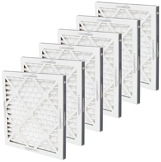 Amazon Basics 12x12x1 Air Filter 6 Pack, MERV 11 AC Furnace Filters