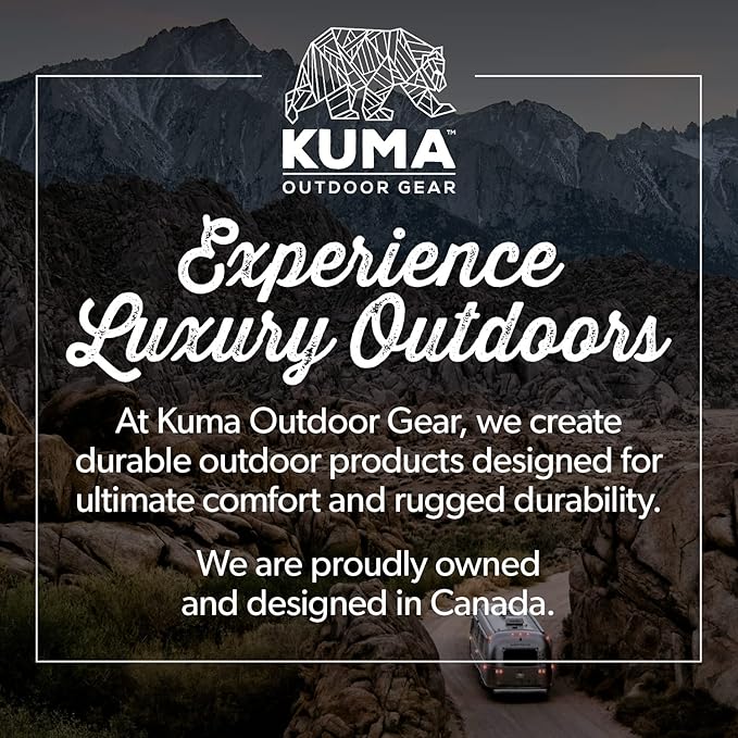 Kuma Outdoor Gear Lazy Bear Dog Bed with Carry Bag, Ultimate Portable Luxury Outdoor Dog Bed for Camping, Glamping & Outdoor Adventures (Red/Black)